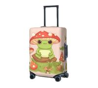 RLDOBOFE Travel Luggage Cover for Suitcase Elastic Suitcase Protector Cute frogs and mushrooms Suitcase Covers Washable Suitcase Protective Cover Dust-proof Luggage Covers Fit 18-32 Inch Luggage