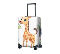 RLDOBOFE Travel Luggage Cover for Suitcase Elastic Suitcase Protector Cute giraffe Suitcase Covers Washable Suitcase Protective Cover Dust-proof Luggage Covers Fit 18-32 Inch Luggage, Black, Large