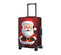 RLDOBOFE Travel Luggage Cover for Suitcase Elastic Suitcase Protector Cute Santa Claus Suitcase Covers Washable Suitcase Protective Cover Dust-proof Luggage Covers Fit 18-32 Inch Luggage, Black, Small