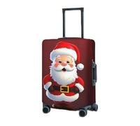 RLDOBOFE Travel Luggage Cover for Suitcase Elastic Suitcase Protector Cute Santa Claus Suitcase Covers Washable Suitcase Protective Cover Dust-proof Luggage Covers Fit 18-32 Inch Luggage, Black,