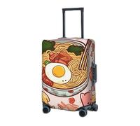 RLDOBOFE Travel Luggage Cover for Suitcase Elastic Suitcase Protector Delicious Sweet Ramen Suitcase Covers Washable Suitcase Protective Cover Dust-proof Luggage Covers Fit 18-32 Inch Luggage, Black,