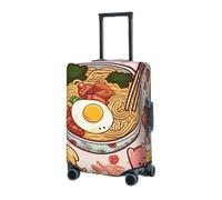 RLDOBOFE Travel Luggage Cover for Suitcase Elastic Suitcase Protector Delicious Sweet Ramen Suitcase Covers Washable Suitcase Protective Cover Dust-proof Luggage Covers Fit 18-32 Inch Luggage, Black,