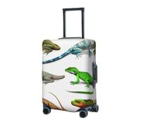 RLDOBOFE Travel Luggage Cover for Suitcase Elastic Suitcase Protector Different Types of Lizard Suitcase Covers Washable Suitcase Protective Cover Dust-proof Luggage Covers Fit 18-32 Inch Luggage,