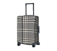 RLDOBOFE Travel Luggage Cover for Suitcase Elastic Suitcase Protector Gray plaid lines Suitcase Covers Washable Suitcase Protective Cover Dust-proof Luggage Covers Fit 18-32 Inch Luggage, Black,