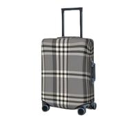 RLDOBOFE Travel Luggage Cover for Suitcase Elastic Suitcase Protector Gray plaid lines Suitcase Covers Washable Suitcase Protective Cover Dust-proof Luggage Covers Fit 18-32 Inch Luggage, Black,