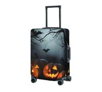 RLDOBOFE Travel Luggage Cover for Suitcase Elastic Suitcase Protector halloween with pumpkins Suitcase Covers Washable Suitcase Protective Cover Dust-proof Luggage Covers Fit 18-32 Inch Luggage, Black