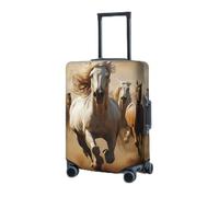 RLDOBOFE Travel Luggage Cover for Suitcase Elastic Suitcase Protector Horse herd Suitcase Covers Washable Suitcase Protective Cover Dust-proof Luggage Covers Fit 18-32 Inch Luggage, Black, Large