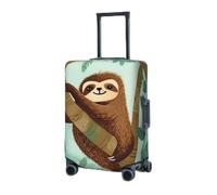 RLDOBOFE Travel Luggage Cover for Suitcase Elastic Suitcase Protector Hug tree sloth Suitcase Covers Washable Suitcase Protective Cover Dust-proof Luggage Covers Fit 18-32 Inch Luggage, Black, XL