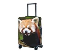 RLDOBOFE Travel Luggage Cover for Suitcase Elastic Suitcase Protector Little Red Panda Suitcase Covers Washable Suitcase Protective Cover Dust-proof Luggage Covers Fit 18-32 Inch Luggage, Black, Small