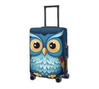 RLDOBOFE Travel Luggage Cover for Suitcase Elastic Suitcase Protector Minimalist owl Suitcase Covers Washable Suitcase Protective Cover Dust-proof Luggage Covers Fit 18-32 Inch Luggage, Black, Large
