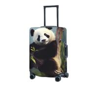 RLDOBOFE Travel Luggage Cover for Suitcase Elastic Suitcase Protector Panda in the tree Suitcase Covers Washable Suitcase Protective Cover Dust-proof Luggage Covers Fit 18-32 Inch Luggage, Black,