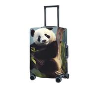 RLDOBOFE Travel Luggage Cover for Suitcase Elastic Suitcase Protector Panda in the tree Suitcase Covers Washable Suitcase Protective Cover Dust-proof Luggage Covers Fit 18-32 Inch Luggage, Black,