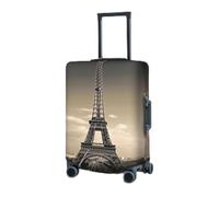 RLDOBOFE Travel Luggage Cover for Suitcase Elastic Suitcase Protector Paris Tower Suitcase Covers Washable Suitcase Protective Cover Dust-proof Luggage Covers Fit 18-32 Inch Luggage, Black, X-Large