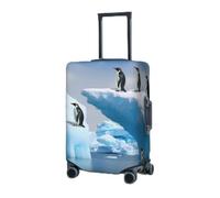 RLDOBOFE Travel Luggage Cover for Suitcase Elastic Suitcase Protector Penguins On The Iceberg Suitcase Covers Washable Suitcase Protective Cover Dust-proof Luggage Covers Fit 18-32 Inch Luggage,
