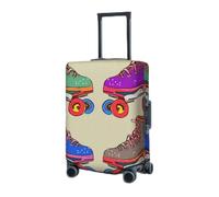 RLDOBOFE Travel Luggage Cover for Suitcase Elastic Suitcase Protector Retro Colorful Roller Skates Suitcase Covers Washable Suitcase Protective Cover Dust-proof Luggage Covers Fit 18-32 Inch Luggage,
