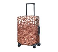RLDOBOFE Travel Luggage Cover for Suitcase Elastic Suitcase Protector rose gold glitter Suitcase Covers Washable Suitcase Protective Cover Dust-proof Luggage Covers Fit 18-32 Inch Luggage, Black,