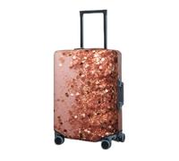 RLDOBOFE Travel Luggage Cover for Suitcase Elastic Suitcase Protector rose gold glitter Suitcase Covers Washable Suitcase Protective Cover Dust-proof Luggage Covers Fit 18-32 Inch Luggage, Black