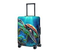 RLDOBOFE Travel Luggage Cover for Suitcase Elastic Suitcase Protector Sea Turtles Diamond Painting Suitcase Covers Washable Suitcase Protective Cover Dust-proof Luggage Covers Fit 18-32 Inch Luggage,