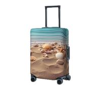 RLDOBOFE Travel Luggage Cover for Suitcase Elastic Suitcase Protector shells on the sea sand Suitcase Covers Washable Suitcase Protective Cover Dust-proof Luggage Covers Fit 18-32 Inch Luggage, Black