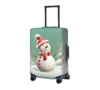 RLDOBOFE Travel Luggage Cover for Suitcase Elastic Suitcase Protector snowman christmas Suitcase Covers Washable Suitcase Protective Cover Dust-proof Luggage Covers Fit 18-32 Inch Luggage, Black