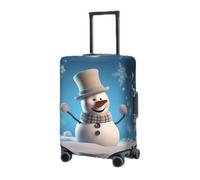RLDOBOFE Travel Luggage Cover for Suitcase Elastic Suitcase Protector Snowman Suitcase Covers Washable Suitcase Protective Cover Dust-proof Luggage Covers Fit 18-32 Inch Luggage, Black, Large