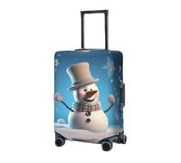 RLDOBOFE Travel Luggage Cover for Suitcase Elastic Suitcase Protector Snowman Suitcase Covers Washable Suitcase Protective Cover Dust-proof Luggage Covers Fit 18-32 Inch Luggage, Black, Small