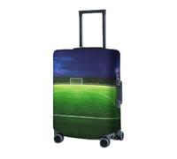 RLDOBOFE Travel Luggage Cover for Suitcase Elastic Suitcase Protector Soccer field Suitcase Covers Washable Suitcase Protective Cover Dust-proof Luggage Covers Fit 18-32 Inch Luggage, Black, Small