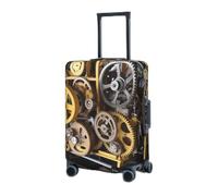 RLDOBOFE Travel Luggage Cover for Suitcase Elastic Suitcase Protector Steampunk Mechanical Gears Suitcase Covers Washable Suitcase Protective Cover Dust-proof Luggage Covers Fit 18-32 Inch Luggage