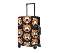 RLDOBOFE Travel Luggage Cover for Suitcase Elastic Suitcase Protector Tiger head pattern Suitcase Covers Washable Suitcase Protective Cover Dust-proof Luggage Covers Fit 18-32 Inch Luggage, Black, S