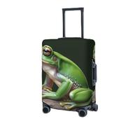 RLDOBOFE Travel Luggage Cover for Suitcase Elastic Suitcase Protector Tree Frog Suitcase Covers Washable Suitcase Protective Cover Dust-proof Luggage Covers Fit 18-32 Inch Luggage, Black, Large