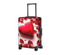 RLDOBOFE Travel Luggage Cover for Suitcase Elastic Suitcase Protector Valentine's Day Suitcase Covers Washable Suitcase Protective Cover Dust-proof Luggage Covers Fit 18-32 Inch Luggage, Black, L