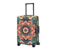 RLDOBOFE Travel Luggage Cover for Suitcase Elastic Suitcase Protector Vintage Mandala Flowers Suitcase Covers Washable Suitcase Protective Cover Dust-proof Luggage Covers Fit 18-32 Inch Luggage,