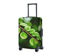 RLDOBOFE Travel Luggage Cover for Suitcase Elastic Suitcase Protector White Natural Greenery Twig Suitcase Covers Washable Suitcase Protective Cover Dust-proof Luggage Covers Fit 18-32 Inch Luggage,
