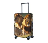 RLDOBOFE Travel Luggage Cover for Suitcase Elastic Suitcase Protector Wild Animals Suitcase Covers Washable Suitcase Protective Cover Dust-proof Luggage Covers Fit 18-32 Inch Luggage, Black, Small