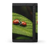 RLDOBOFE Trifold Deer Hunting Season Wallet Minimalist Slim Mens Wallet with Zipper & Key Ring Polyester Stylish Wallets 8 Multiple Credit Card Holder for Daily Use Work Travel