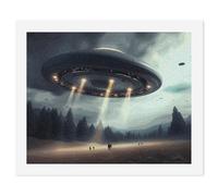 RLDOBOFE UFO Landing Paint by Numbers Kit for Adults Beginners, Personalized Paint 60x75cm for DIY Crafts, Cute Painting for Office Wall Decor Gift, Home Activity, Anniversary