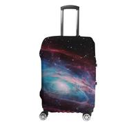 RLDOBOFE Universe Galaxy Travel Luggage Cover Anti Scratch Suitcase Protector Washable Elastic Baggage Cover, white, M, Stylish