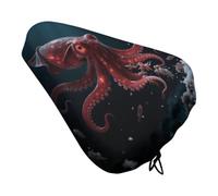RLDOBOFE Vampire Squid Waterproof Bike Seat Cover with Drawstring | Dustproof & UV-Resistant Bicycle Saddle Cover, Outdoor Washable Seat Cushion Protector, Universal Fit for Mountain, City Bike