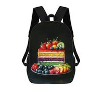 RLDOBOFE Various Fruit Cakes 17 Inch Laptop Backpack for Men Women Travel Backpack Daypack Work Bag Laptop Bookbag