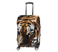 RLDOBOFE Wild Animal Tiger Baggage Cover for Travel, Washable Suitcase Covers for Home, Dustproof Luggage Protector Skins with Zippers, Protector Anti Scratch, Luggage Covers, white, L, Luggage Case