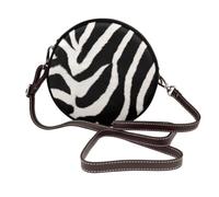 RLDOBOFE Zebra Animal Shoulder Bag for Women PU Leather Purses Retro Clutch Handbags with Zipper & Removable Strap for Daily Use, Phone Wallet, Trendy Ladies Crossbody Bag