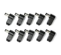RLECS 10pcs Right Angle 5.5 x 2.1mm/0.22 x 0.08 inch DC Socket Jack Charger Power Plug Solder 90-Degree Elbow 5.5* 2.1mm Power Plug