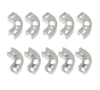 RLECS 10PCS Water Purifier 90-Degree Elbow Plastic 1/4 Turner RO Pipe Fitting Water Filter Polymer PEX Pipe Clip Pipe Flow Bending Clip