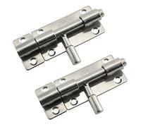 RLECS 2pcs 304 Stainless Steel Door Barrel Bolt Latch for Home Security,Safety Guard Bolts Action Hardware Fittings Door Sliding Bolt Lock 3"