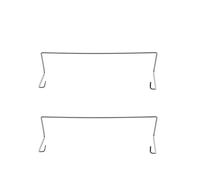 RLECS 2PCS Computer CPU Cooler 9cm Fan Fixing Clip Buckle Stainless Steel Circlip Wire Hook Up Hook Fan Buckle Fan Hook Fixing Bracket