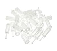 RLECS 30pcs Universal Spray Gun Filters Disposable HVLP Gravity Feed Paint Strainers Fine Mesh 40x11mm, White