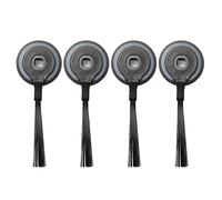 RLECS 4pcs Side Brush for Shark ION Robot RVSBK950 RV750 R85 RV850 S87 Robot Vacuum Cleaner Sweeping Robot Accessories, Black, 3.9" Long, 1.4" Wide