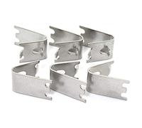 RLECS 6pcs Freezer Shelf Clips Thickened Freezer Cooler Shelf Support Shelf Square Clips 304 Stainless Steel Shelf Clamps for Refrigerator (Thickness: 1.5mm)