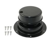 RLECS Camper Roof Vent Cover Kit for RV Drain Pipes Plastic Includes 6 Screws for 1/2-inch and 3/8-inch Pipes Black