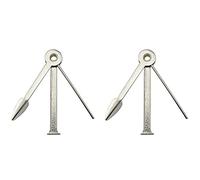 RLECS Pipe Cleaning Tool 2PCS Three-in-one Stainless Steel Smoking Pipe Cleaning Tool Czech Pipe Tool 3-in-1 Tobacco Pipe Scraper, Tamper and Pokers Tool